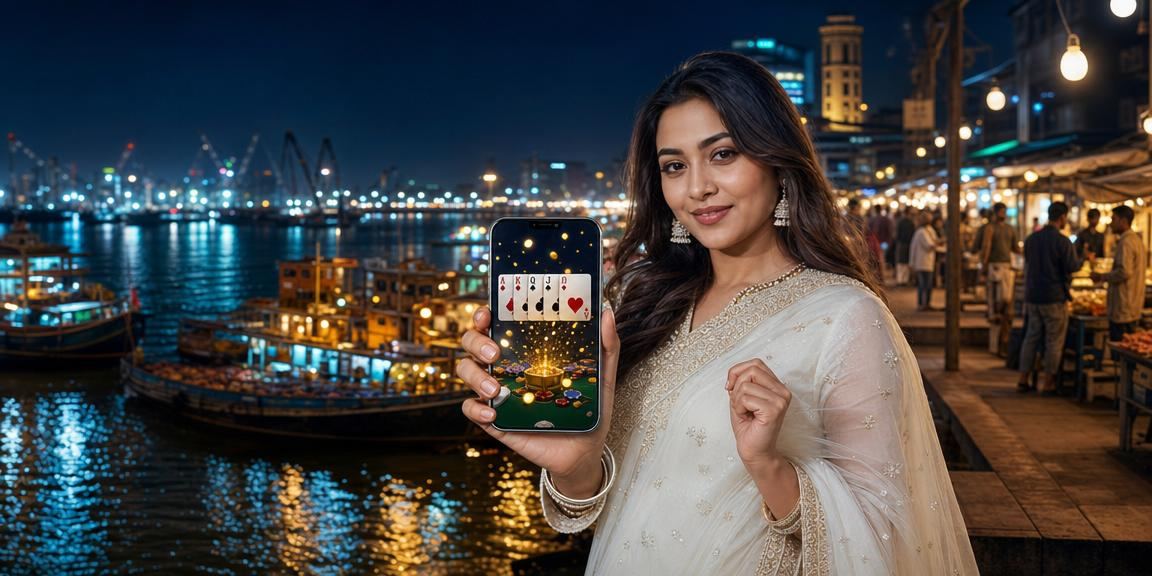 খুলনার রাতের বাজারে পোকার গেম দৃশ্য